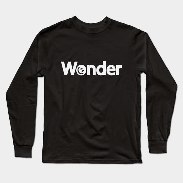 Wonder typographic artwork Long Sleeve T-Shirt by BL4CK&WH1TE 